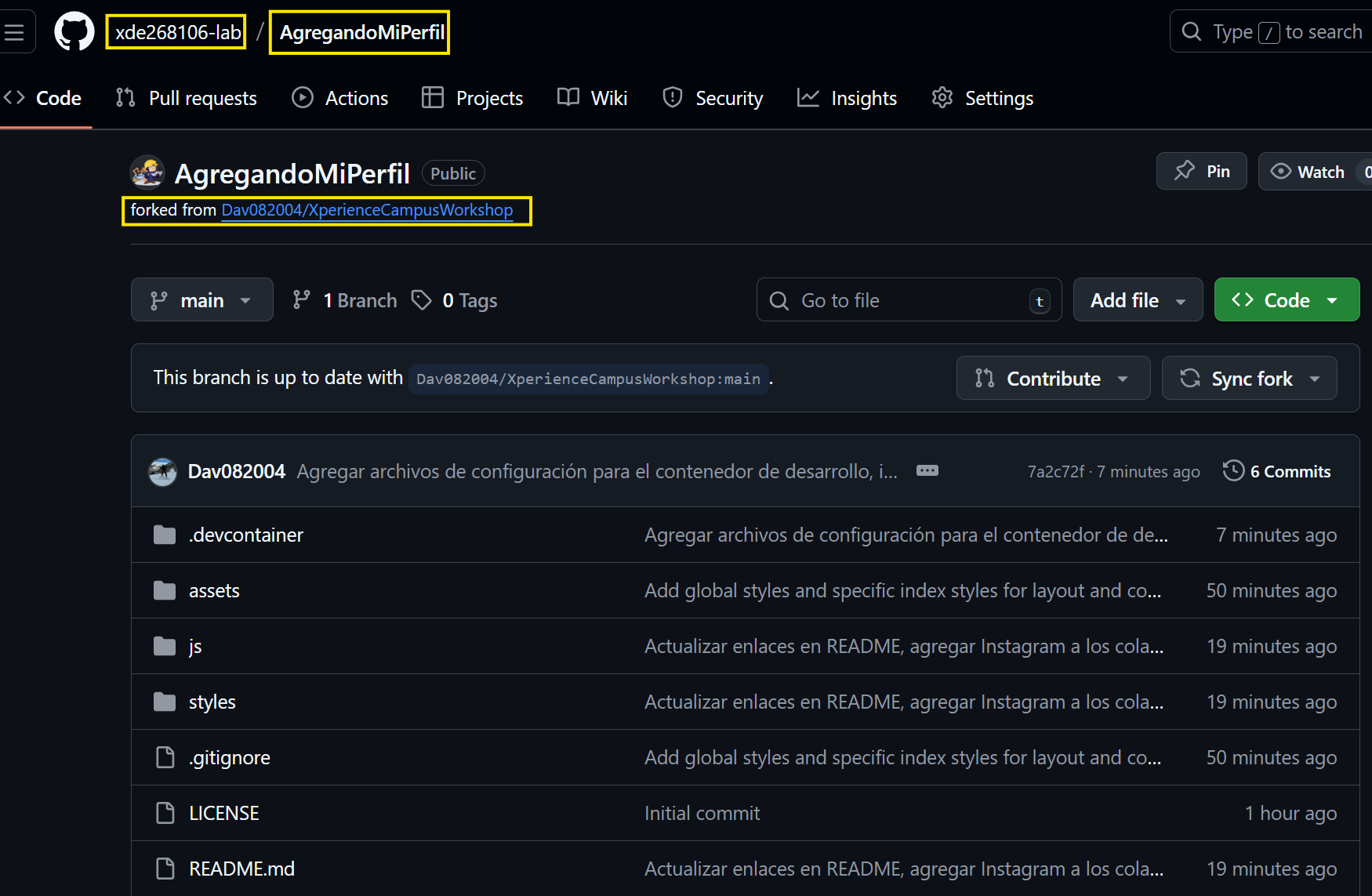 Paso 3: Clonar el fork